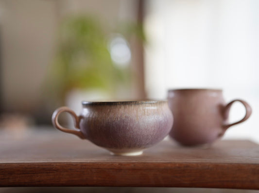 手作粉色soup杯 350ml Handmade soup cup（副本）